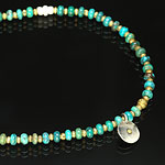 on the sunny side of the street 310-107 turquoise x brass