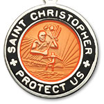 St.Christopher orange-black