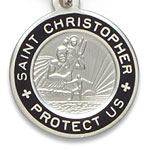 St.Christopher silver-black