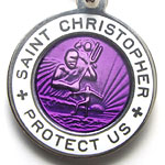 St.Christopher violet-white