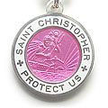 St.Christopher セント クリストファー スモール fuchsia-white