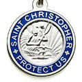 St.Christopher セント クリストファー スモール silver-royalblue