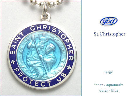 St.Christopher セント クリストファー Large aquamarin-blue