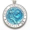 St.Christopher セント クリストファー ラージ aquamarin-white
