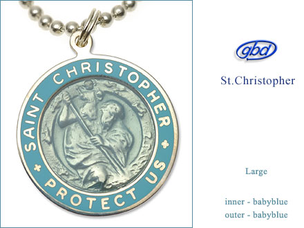 St.Christopher セント クリストファー Large babyblue-babyblue