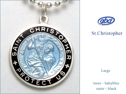 St.Christopher セント クリストファー Large babyblue-black
