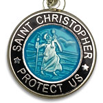 St.Christopher セント クリストファー ブレスレット aquamarin black