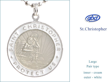 St.Christopher セント クリストファー Large cream-white pair