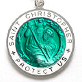 St.Christopher セント クリストファー ラージ forestgreen-white