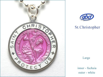 St.Christopher セント クリストファー Large fuchsia-white