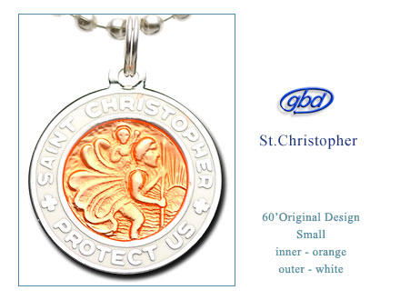 St.Christopher セント クリストファー 60org Small orange-white