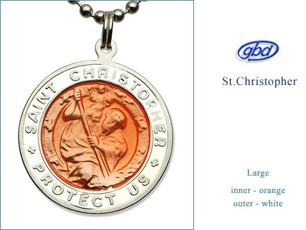 St.Christopher セント クリストファー Large orange-white