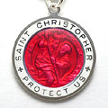 St.Christopher セント クリストファー ラージ red-white