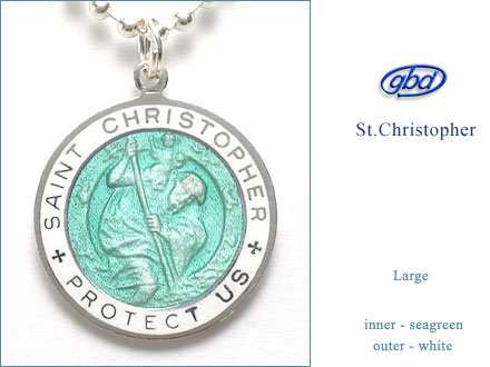 St.Christopher セント クリストファー Large seagreen-white