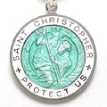 St.Christopher セント クリストファー ラージ seagreen-white