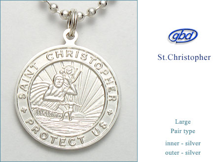 St.Christopher セント クリストファー Large silver-silver pair