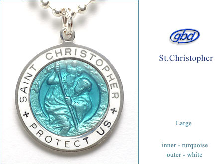 St.Christopher セント クリストファー Large turquoise-white