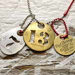 amp japan ペンダント ネックレス 8AR-177 Good luck Dog tag necklace