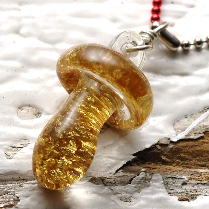 amp japan 8AK-176 stay Gold necklace mushroom item photo3