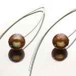 CHAN LUU ピアス ES-4673 bronze pearl