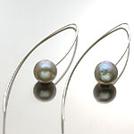 CHAN LUU ピアス ES-4673 grey pearl