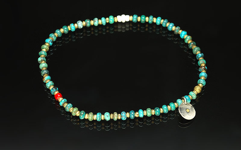 on the sunny side of the street 310-107 turquoise x brass