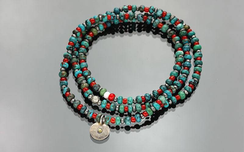 on the sunny side of the street 310-108 turquoise x red