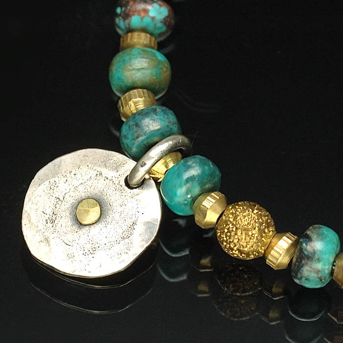 on the sunny side of the street 310-106 turquoise x brass item photo2