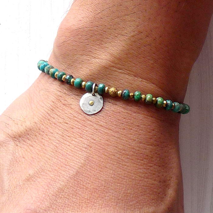 on the sunny side of the street 310-106 turquoise x brass item photo5