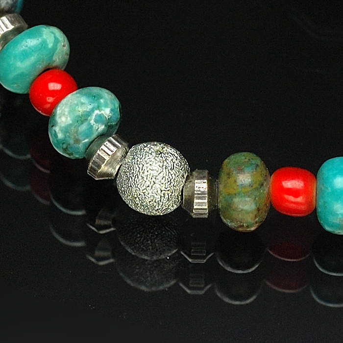 on the sunny side of the street 310-106 turquoise x red item photo4