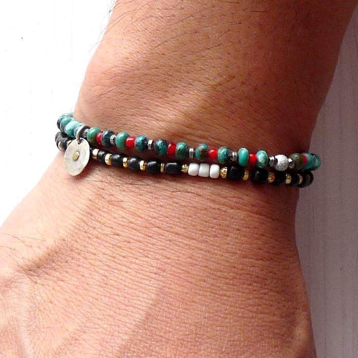 on the sunny side of the street 310-106 turquoise x red item photo6