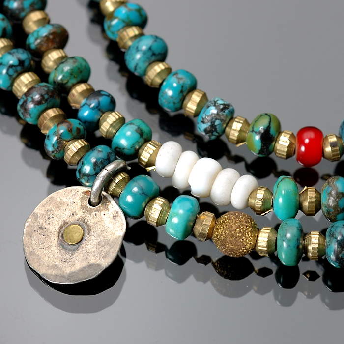 on the sunny side of the street 310-108 turquoise x brass item photo2