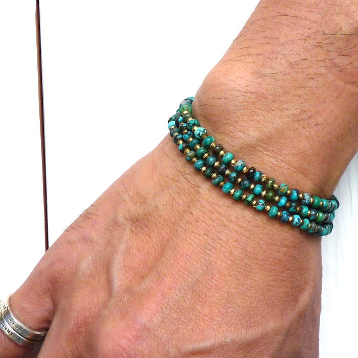 on the sunny side of the street 310-108 turquoise x brass item photo4