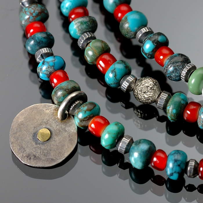 on the sunny side of the street 310-108 turquoise x red item photo2