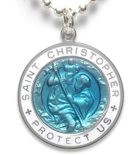 St.Christopher Large aquamarin-white item photo1