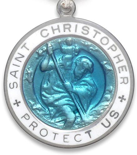 St.Christopher Large turquoise-white item photo2