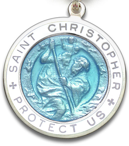 St.Christopher Large babyblue-white item photo2