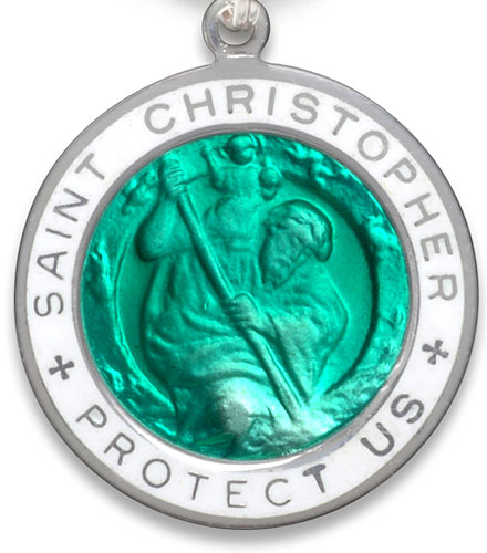 St.Christopher Large forestgreen-white item photo2