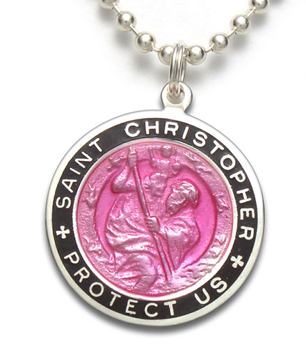 St.Christopher Large fuchsia-black item photo1