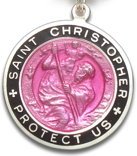 St.Christopher Large fuchsia-black item photo2