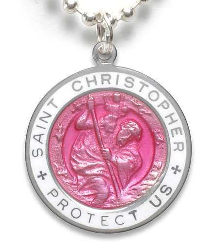 St.Christopher Large fuchsia-white item photo1