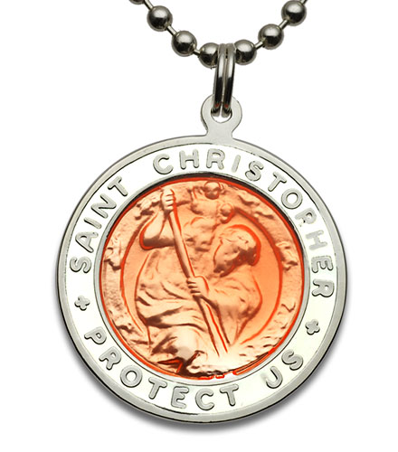 St.Christopher Large orange-white item photo1