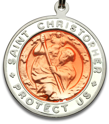 St.Christopher Large orange-white item photo2