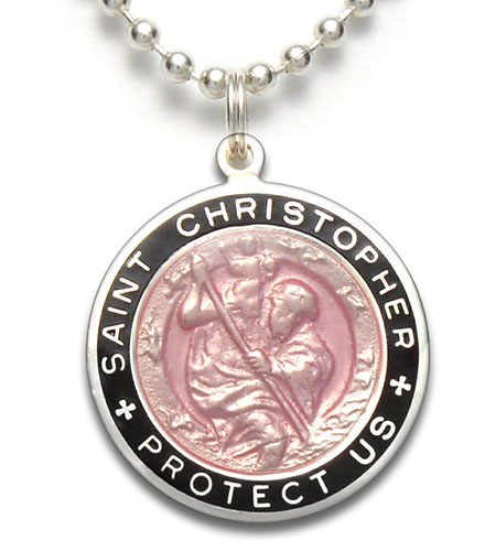 St.Christopher Large pink-black item photo1