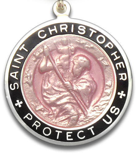 St.Christopher Large pink-black item photo2