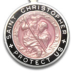 St.Christopher pink-black