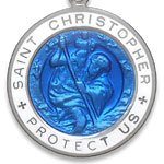 St.Christopher セント クリストファー ラージ royalblue-white