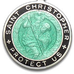 St.Christopher seagreen-black