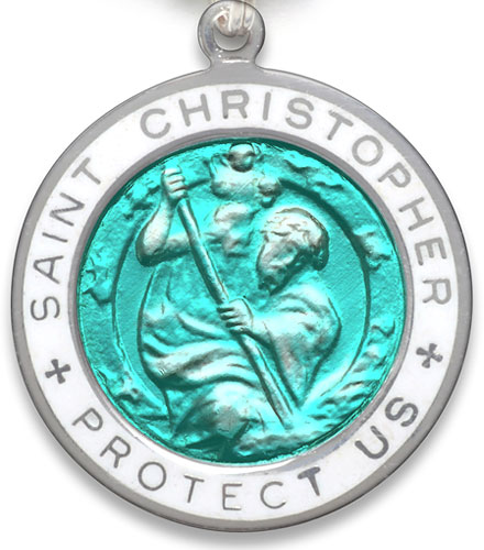 St.Christopher Large seagreen-white item photo2
