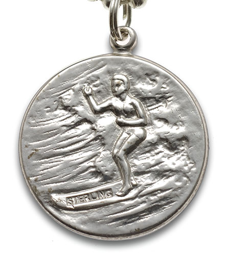 St.Christopher Large silver-blue item photo3